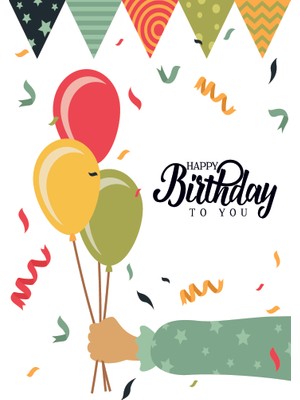 Özgür Doğum Günü Tebrik Kartı Happy Birthday