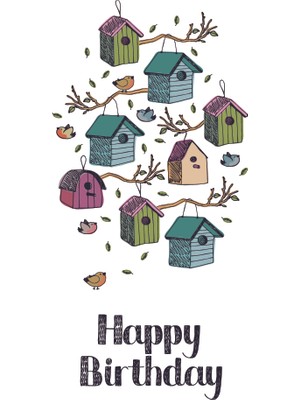 Özgür Doğum Günü Tebrik Kartı Happy Birthday