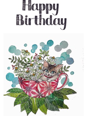 Özgür Doğum Günü Tebrik Kartı Happy Birthday