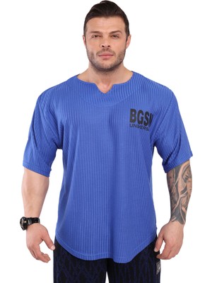 Big Sam Erkek Oversize Geniş Antrenman Tişörtü Big Sam 3280