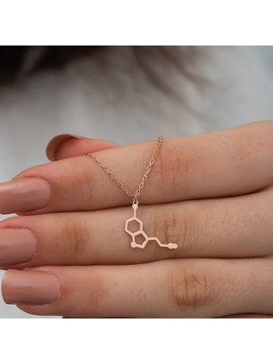 Dzg Silver Gümüş Serotonin Kolye Gümüş Kolye DN461