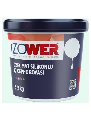 Izower Özel Mat Silikonlu Iç Cephe Boyası ( Silinebilir ) - Nil Yesili 10 ( 3.5kg )