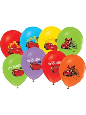 Balonevi Cars (Arabalar) Baskılı Balon 10 Adet