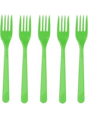 Toplayıcı Roll-Up Fıstık Yeşili Plastik Çatal 25'li