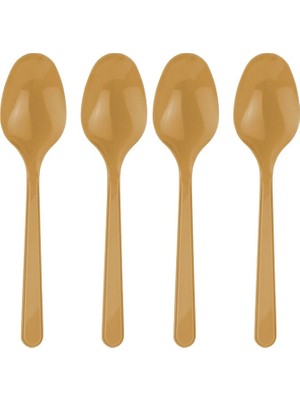 Toplayıcı Roll-Up Gold Plastik Kaşık 25 'li