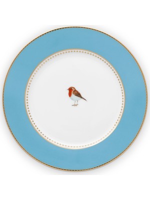 Pip Studio Love Birds Mavi Porselen Pasta Tabağı 17 Cm