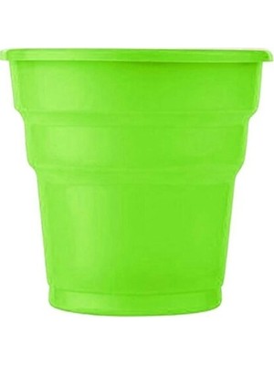 Roll-Up Açık Yeşil Plastik Bardak 25'li