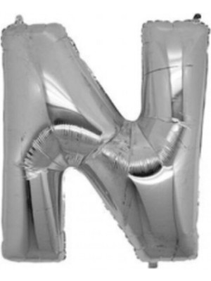İKM Harf Balon Folyo Küçük Boy 16 Inç 35 cm Gümüş N