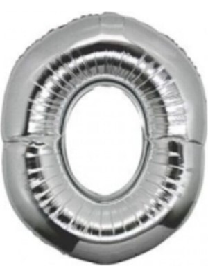 İKM Harf Balon Folyo Küçük Boy 16 Inç 35 cm Gümüş O