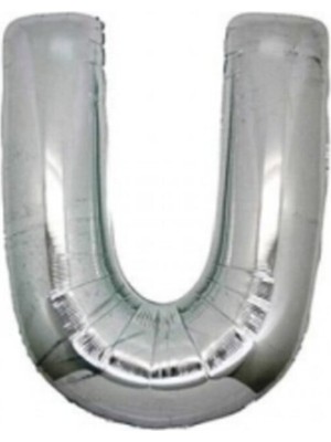 İKM Harf Balon Folyo Küçük Boy 16 Inç 35 cm Gümüş U