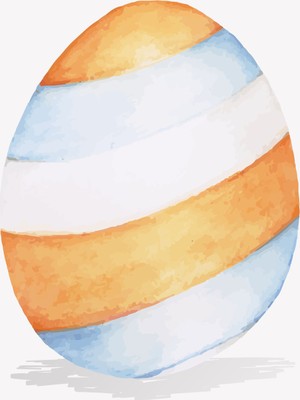 Mağazacım Çocuk Odası Çizgili Paskalya Yumurtası Temalı (40X40 Cm) Kanvas Tablo TBL1509