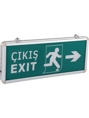 Cata Ct-9170 Ledli Exıt Armatür - Acil Çıkış Levhası (3 Saat Şarjlı)