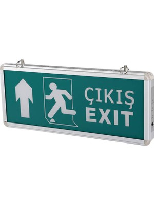 Cata Ct-9174 Ledli Exıt Armatür - Acil Çıkış Levhası (3 Saat Şarjlı)