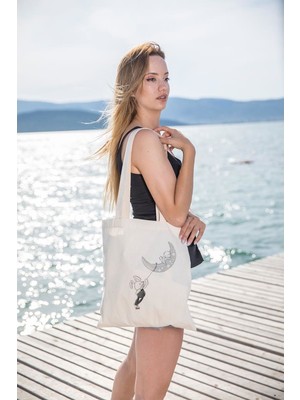 Angemiel Bag Ayı Yakalayan Sevimli Tavşanlar Alışveriş Plaj Bez Çanta