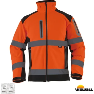 Softshell Reflektörlü İki Renkli Mont -VWJK177