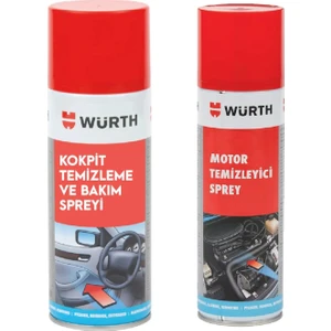 Motor Temizleyici + Araç Kokpit Temizleme ve Bakım Spreyi