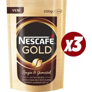 Gold Hazır Kahve 200 gr x 3'lü