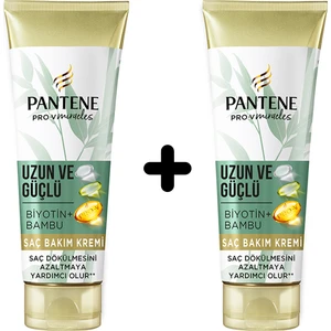 Uzun ve Güçlü Saç Bakım Kremi Bambu ve Biyotinli 2 x 275 ml