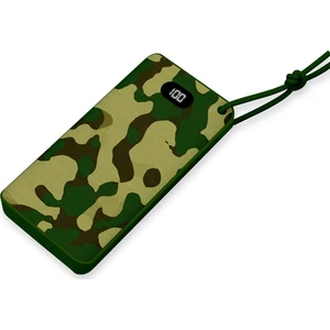 U109 LED Ekranlı Kamuflaj Desenli 10.000MAH Powerbank DCA0038-C
