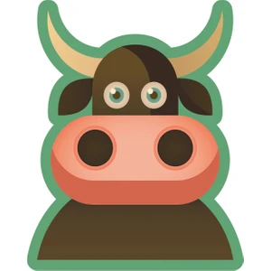 Sticker Atölyesi Hayvan - Inek Sticker - 17274