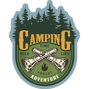 Sticker Atölyesi Outdoor Adventure Camping Sticker - 22084