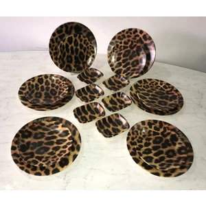 18 Parça Leopar Kahvaltı Takımı