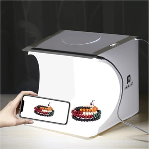 Sdtrend Mini Stüdyo 40X40 cm LED Işıklı Ürün Fotoğraf Çekim Çadırı Pratik Katlanabilir