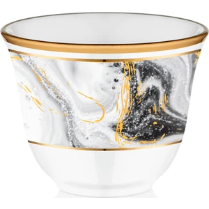 Marble Parlak Altın Gawa 6 Kişilik Lokumluk