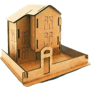 3D Ahşap Maket Safranbolu Evi 107 x 97 x 88 mm