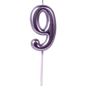 Orca Süs Gümüş Rakam Mum 9