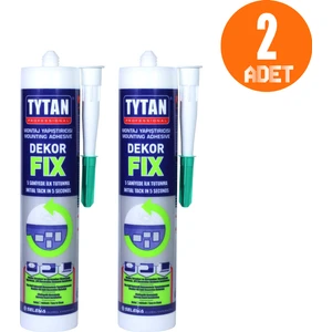 Tytan 2 Adet Tytan Dekor Fix Korniş Strafor Montaj Yapıştırıcısı Silikon 310 ml