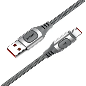 Flash Multiple Type-C 5A Şarj ve Data Kablo 1 mt Silver