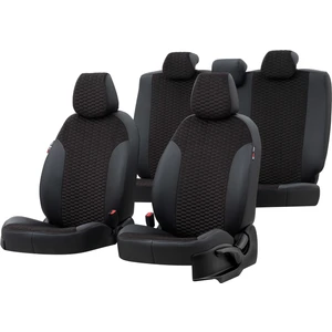 Nissan Qashqai 2007-2014 Özel Üretim Koltuk Kılıfı Tokyo Design Tay Tüyü Siyah