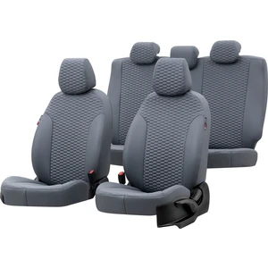 Opel Insignia 2009-2017 Özel Üretim Koltuk Kılıfı Tokyo Design Deri Füme