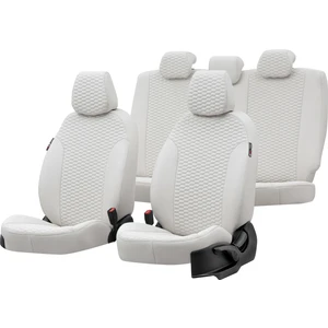 V.w. Caddy 2004-2011 Özel Üretim Koltuk Kılıfı Tokyo Design Deri Fildişi
