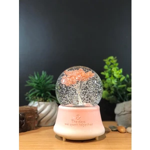 Çiko Toys Ağaç Altında Sevimli Çift Müzikli Işıklı Püskürtmeli Kar Küresi Büyük Boy