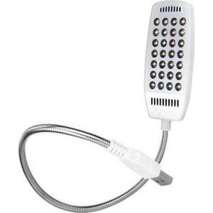 Esnek USB Pc Notebook LED Lamba Aydınlatma - AL2486 Beyaz Renk