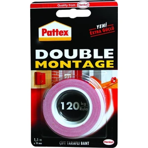 Pattex Çift Taraflı Double Montaj Bandı 1 Rulo 120KG PTX7570