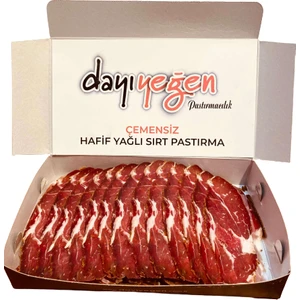 Dayı Yeğen Çemensiz Hafif Yağlı Sırt Pastırma 500 Gr- Kayseri