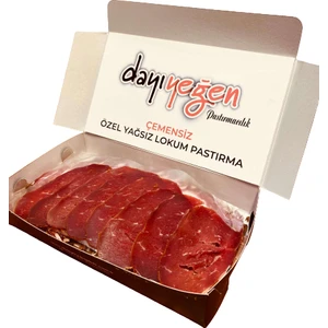 Dayı Yeğen Çemensiz Özel Yağsız Pastırma 1 kg Doğal - Kayseri
