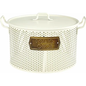 The Mia Patates & Soğan Saklama Kabı 2 Hazneli Açık Krem