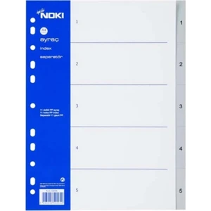 Seperatör 1-5 Rakamlı Plastik A4 59205