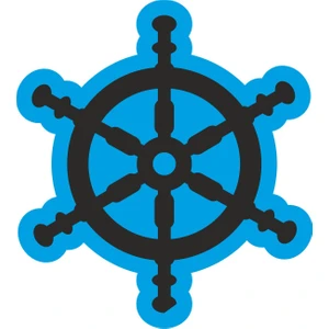 Sticker Atölyesi Deniz Gemi Dümen Sticker - 22102