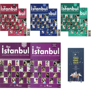 İstanbul Kültür Sanat Basımevi Istanbul Yeni A1-A2-B1-B2 Ders Çalışma + Qr Kod Yabancılar Için Set (Dilfi A1-A2 Görsel Türkçe Sözlük)