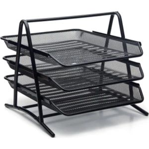 3'lü Metal Evrak Rafı