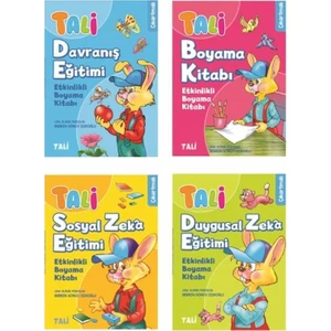 Tali Etkinlikli Boyama Seti (4 Kitap) - Berrin Göncü Işıkoğlu