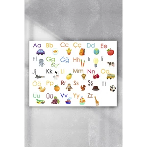 Türkçe Alfabe Eğitim Posteri  40 x 60 cm