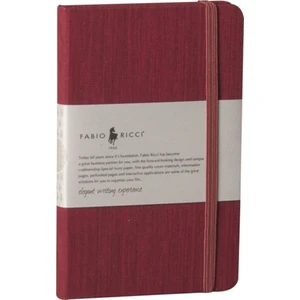 Fabio Ricci Lepidus Kareli Defter 9 x 14 cm Bordo