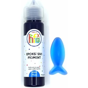 Epoksi Reçine Bazlı Sıvı Pigment Boya Transparan 60 ml Mavi