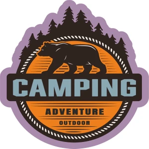 Sticker Atölyesi Outdoor Adventure Camping Sticker - 22087
